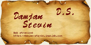 Damjan Stevin vizit kartica